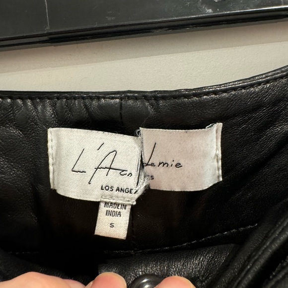 L’Academie black Kathryn leather pants - Picture 7 of 9